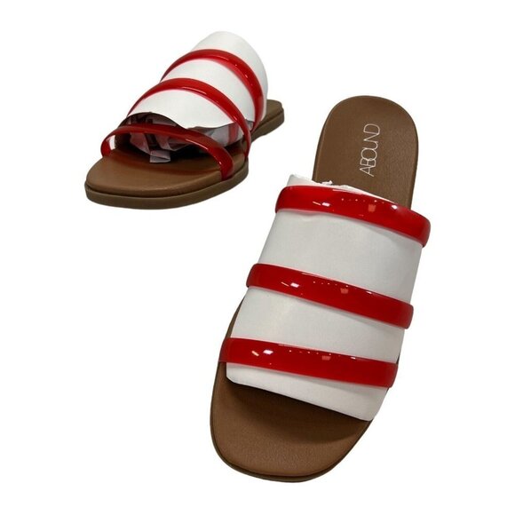 Abound Shoes - Abound‎ Womens 5M  Sammira 2 Flat Sandal Coral Jelly Strappy Flat